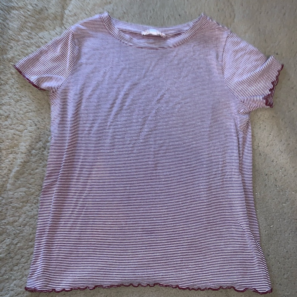 Purple stripped t- shirt